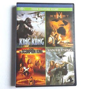 4 Featured Films - King Kong, The Mummy, The Scorpion King, Van Helsing